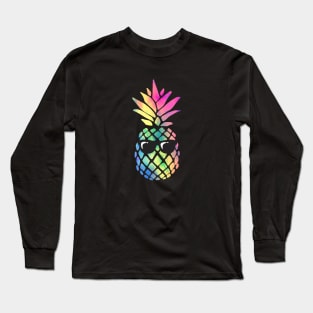 Rainbow Pineapple Long Sleeve T-Shirt